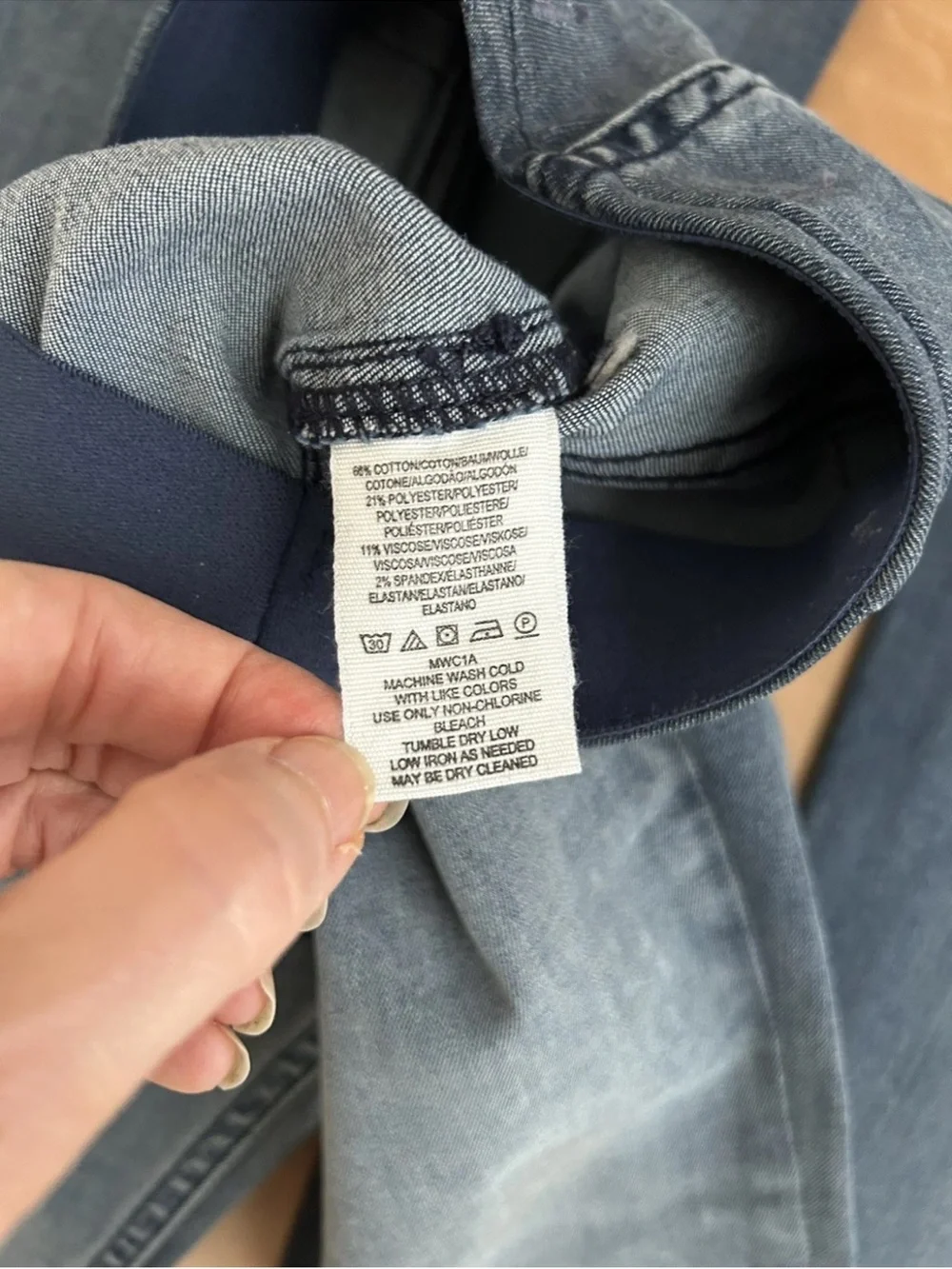 Free People We The Free Blue Faded Penny Pull On Flare Jeans NWOT Size 24
